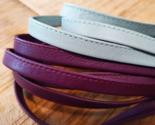 folded leather cord for accessories