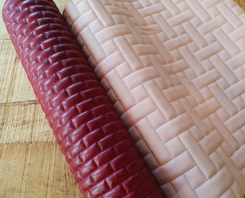 quilting in leather and synthetic quilting in leather and synthetic