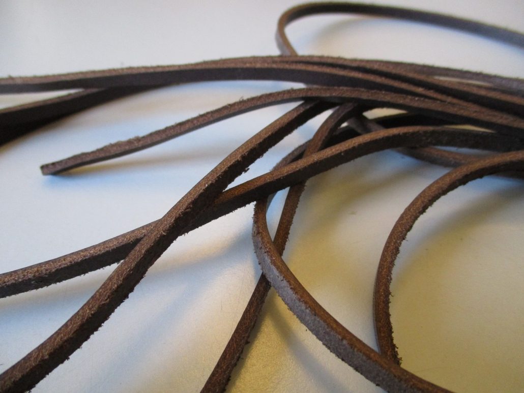 round leather shoe laces