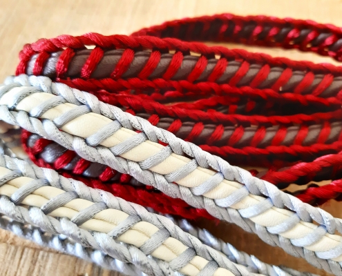 braids with leather and cotton braids with leather and cotton