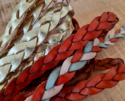 raw cut leather braids raw cut leather braids