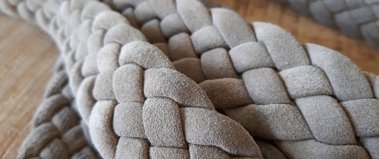 stitched leather braid for leather goods stitched leather braid for leather goods