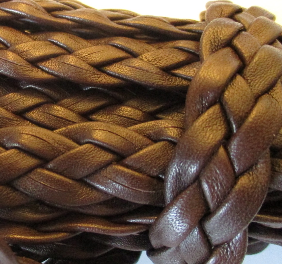 Italian round leather braids | italian flat leather braids